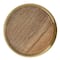 Hello Honey® Yellow & Whitewash Hammered Glass Jar with Mango Wood Lid